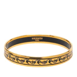 Narrow Anchor Enamel Bangle 62