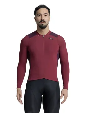 Maglia A Maniche Lunghe Alde Colour Edition Garnet / Wine