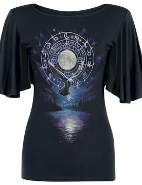Gothic T-Shirt - Witchcraft - S bis 4XL - für Damen - Größe L - schwarz - Frauen - female - Spiral - FashionsVida