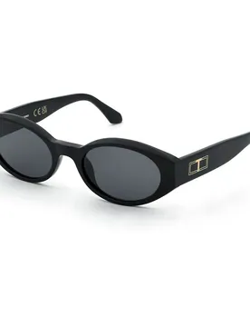 Occhiali Da Sole Da Donna Stw10-530700 53x20x10 Mm Shiny Black Smoke/CAT3