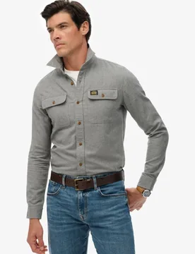 Superdry Herren Trailsman Overshirt in Lockerer Passform Light Blue - Größe: XL - 74.99 - FashionsVida