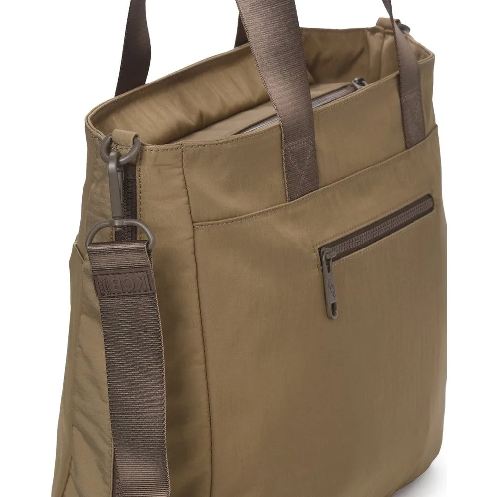Shopper balloon color khaki de mujer - Kcb - FashionsVida