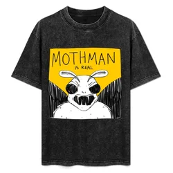Mothman Is Real T-Shirt Comfortable Basic Crew Neck Tee