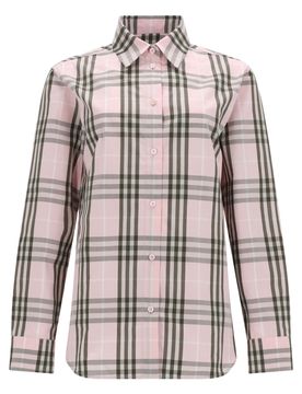 BURBERRY Check Cotton Shirt