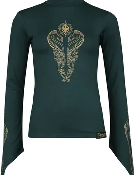 Langarmshirt - Rohirrim - S bis XXL - für Damen - Größe XL - grün - EMP exklusives Merchandise! - Frauen - female - Der Herr der Ringe - FashionsVida