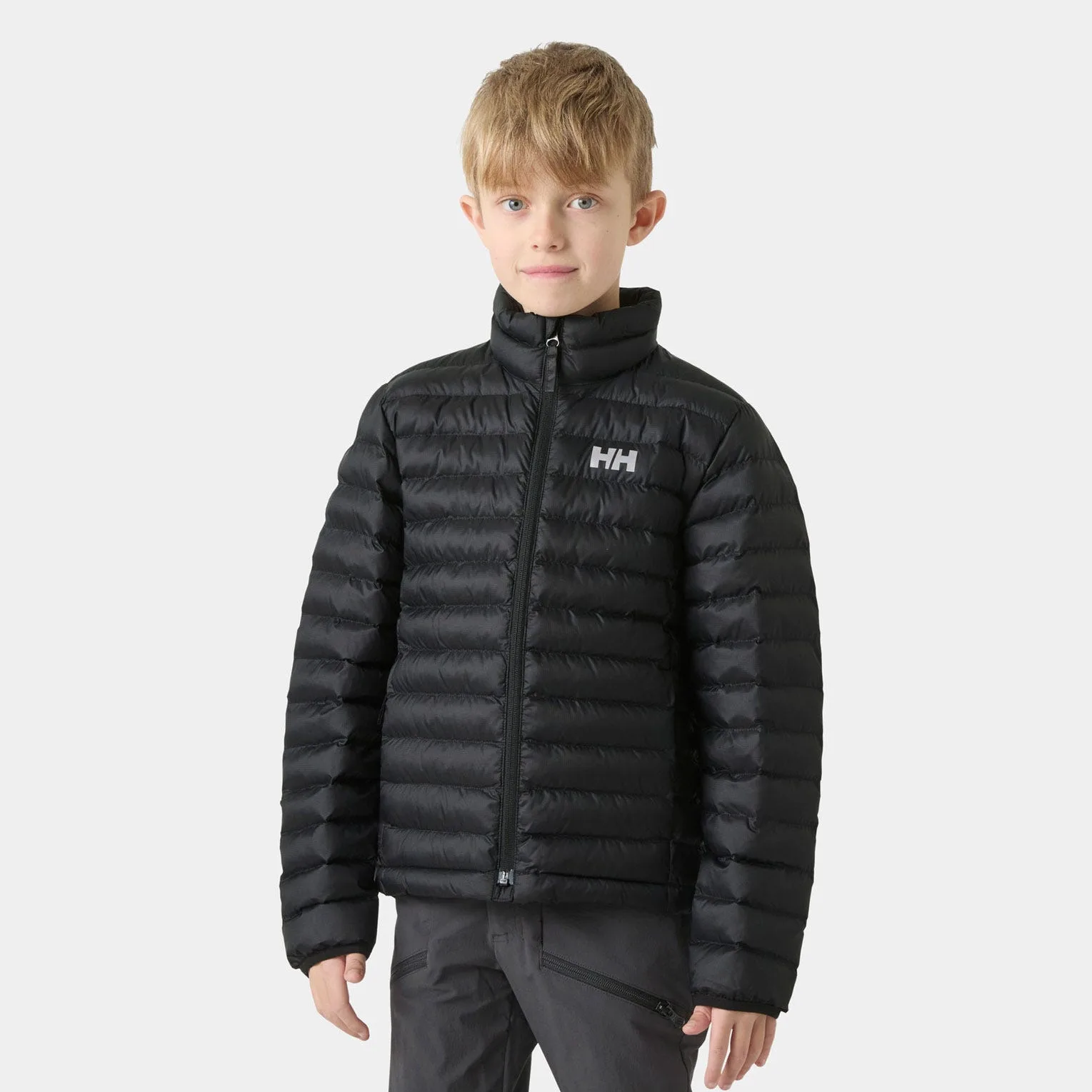 Juniors’ Sirdal Insulator Jacket Black 12 - Black - Male - Helly Hansen - FashionsVida
