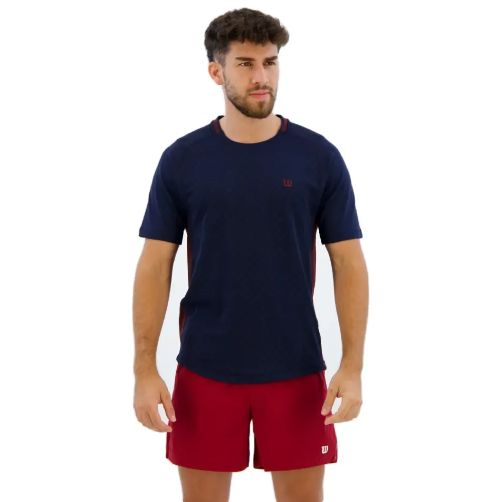 Serve Out Short Sleeve T-shirt Classic Navy L - Wilson - FashionsVida