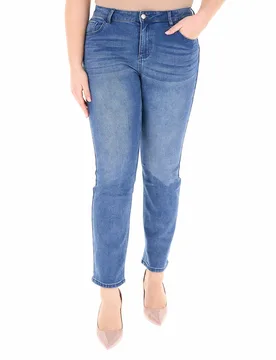 Jeans straight leg BLU 54 - ELENA MIRO' - FashionsVida