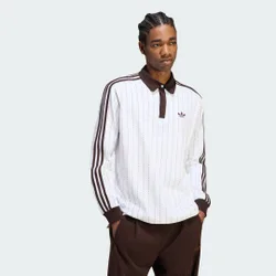 POLO PINSTRIPES LONGSLEEVE XL White