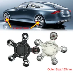 Piezas Tapas centrales de rueda de coche de 135mm/Tapas de buje de rueda/Emblemas 4F0601165 4F0601165N Adecuadas para Audi A3 A4 A5 A6 A7 A8 S4 S6 Acc