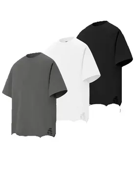G Heavyweight High Street Layering T-Shirt, Unisex Couple Loose 100% Cotton Short Sleeve Undershirt, Summer Casual Wear 6819 - Aliexpress - FashionsVida