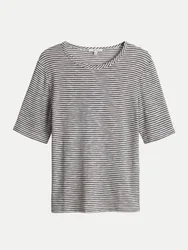 Gestreiftes Jerseyshirt Sambi Grau 44