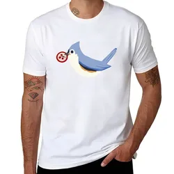 Wingspan Tufted Titmouse T-Shirt Fashion Pattern Printed Tee Shirt