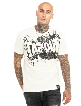 T-shirt à Manches Courtes Splashed Ecru / Black L