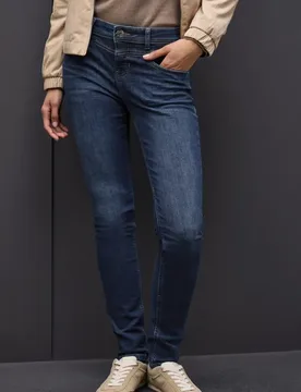 Slim Fit Jeans female Blau - Street One - FashionsVida