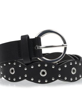 Ceinture rock Noir cuir noir 95cm