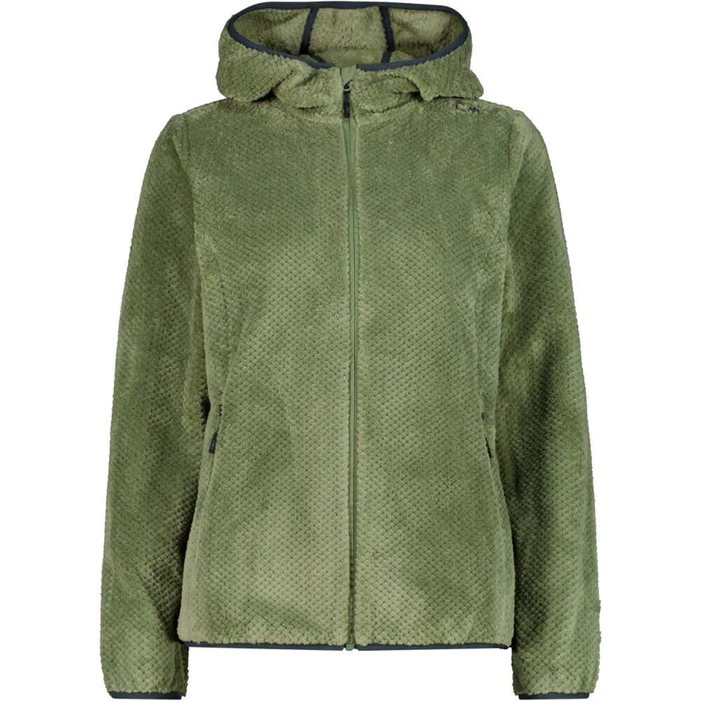 Woman jacket fix hood forro polar mujer Verde (38) - CMP - FashionsVida