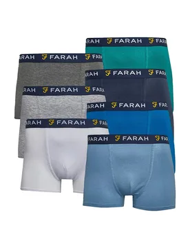 Pack Mens Cotton Breathable Boxers Chander - Farah Golf - FashionsVida