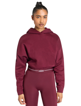 Hyperglam Cropped Hoodie Damen Kapuzenpullover - Rot - Größe M (38-40) - Baumwoll-Jersey Red M (38-40)