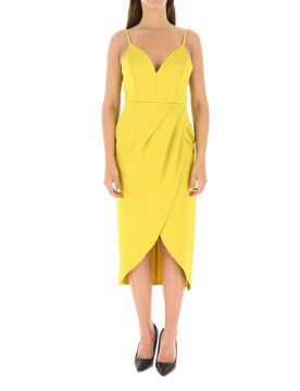 Abito scollo a V GIALLO XS