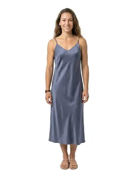Vestito Lungo Senza Maniche Jessa Ankle Ombre Blue M