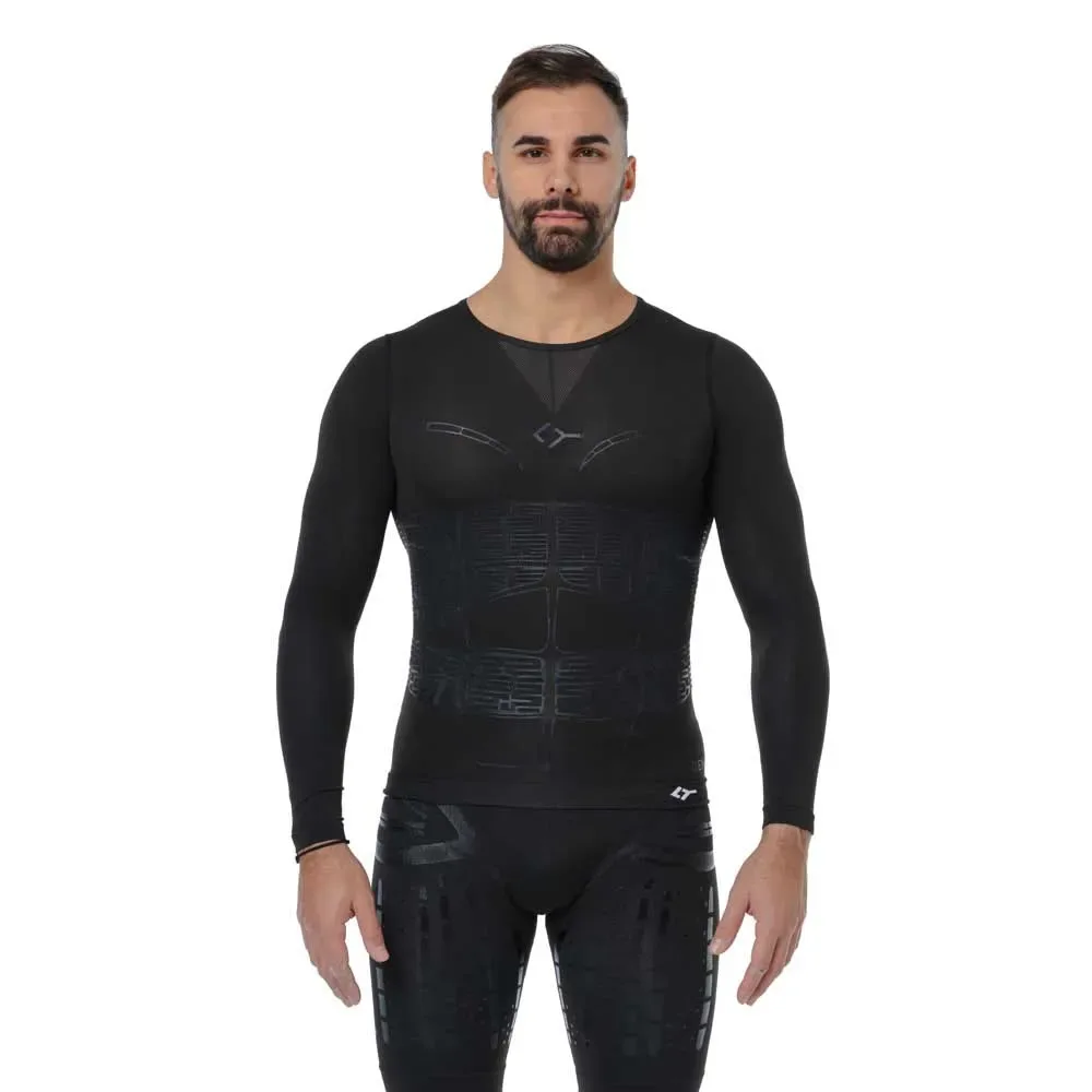 Oxygen Long Sleeve T-shirt Black S-M - Floky - FashionsVida