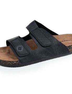 Mules sandales double bride scratch Noir noir 43