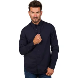 Camisa de hombre regular fit en algodón orgánico popelín