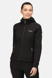 Women's 'Arec III' Wind Resistant Waterproof Softshell Jacket in Black Size: 14 - Black - Size: 14