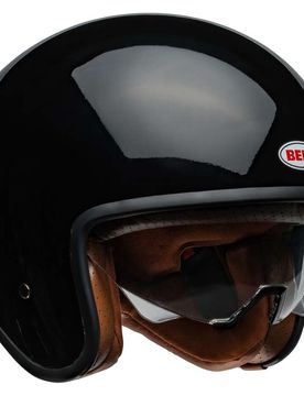 Casco Moto Jet Custom TX501 Nero Lucido taglia L