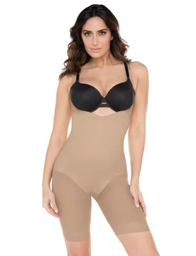 Extra Firm Low Scoop Front Control Shaping Body Beige female - Miraclesuit - FashionsVida