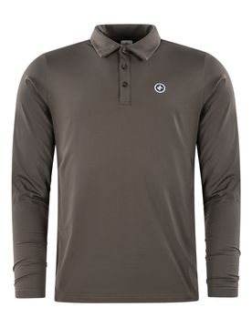 Polo Thermo, Langarm, dunkelgruen 3xl