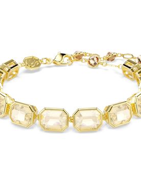 Braccialetto Millenia, Taglio ottagonale, Caramello, Finitura oro 18K OS