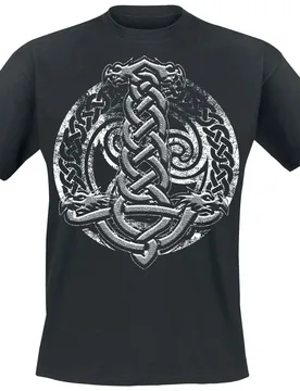 Gothic T-Shirt - Celtic Shield - S bis 4XL - für Männer - Größe L - schwarz - Männer - male - Axel Hermann - FashionsVida
