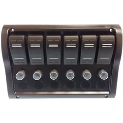 Switches Panel Black 110 x 190 mm unisex