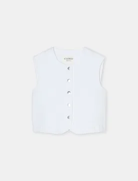 Denim vest female - L - FashionsVida