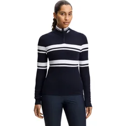 Pullover Da Ariadne Knit 1/2 Zip, navy/weiss s