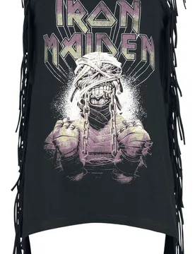 Top - EMP Signature Collection - S bis M - für Damen - Größe S - schwarz - EMP exklusives Merchandise! - Frauen - female - Iron Maiden - FashionsVida