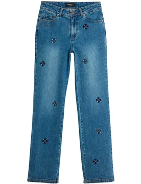 Pantalón de mujer vaquero slim - Desigual - FashionsVida