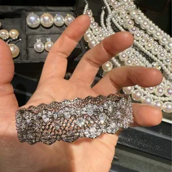 Lace Hollow Vintage Full rhinestone Bracelet for women