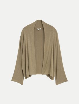 Cardigan mit Schalkragen Beige 3XL
