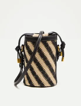 Bolso tipo bucket efecto rafia - Tintoretto - FashionsVida
