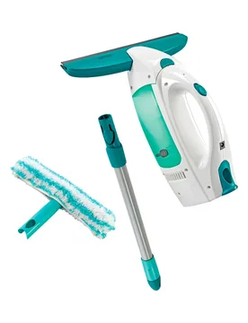 Fenstersauger "Dry & Clean" mit Stiel und Einwascher weiss gruen - Leifheit - FashionsVida