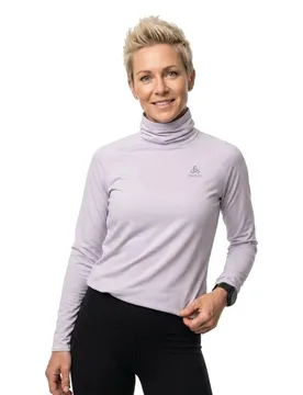 Essential Sweatshirt Misty Lilac Melange M Women - Odlo - FashionsVida