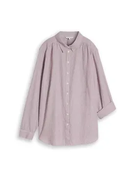 Blouse with dobby fabric female