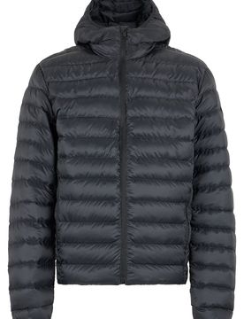 Quilted Padded Nylon Jacket with Hood
