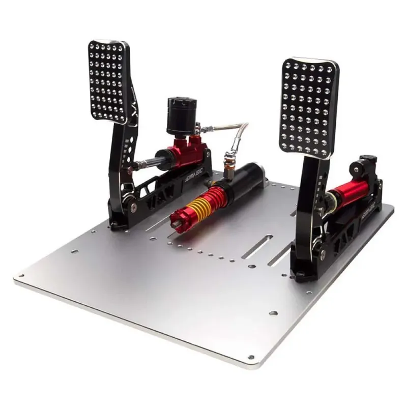 Pédales Simagic P2000 Hydraulic 2-pedal Set 100kg Loadcell-crimson Edition Black One Size unisex