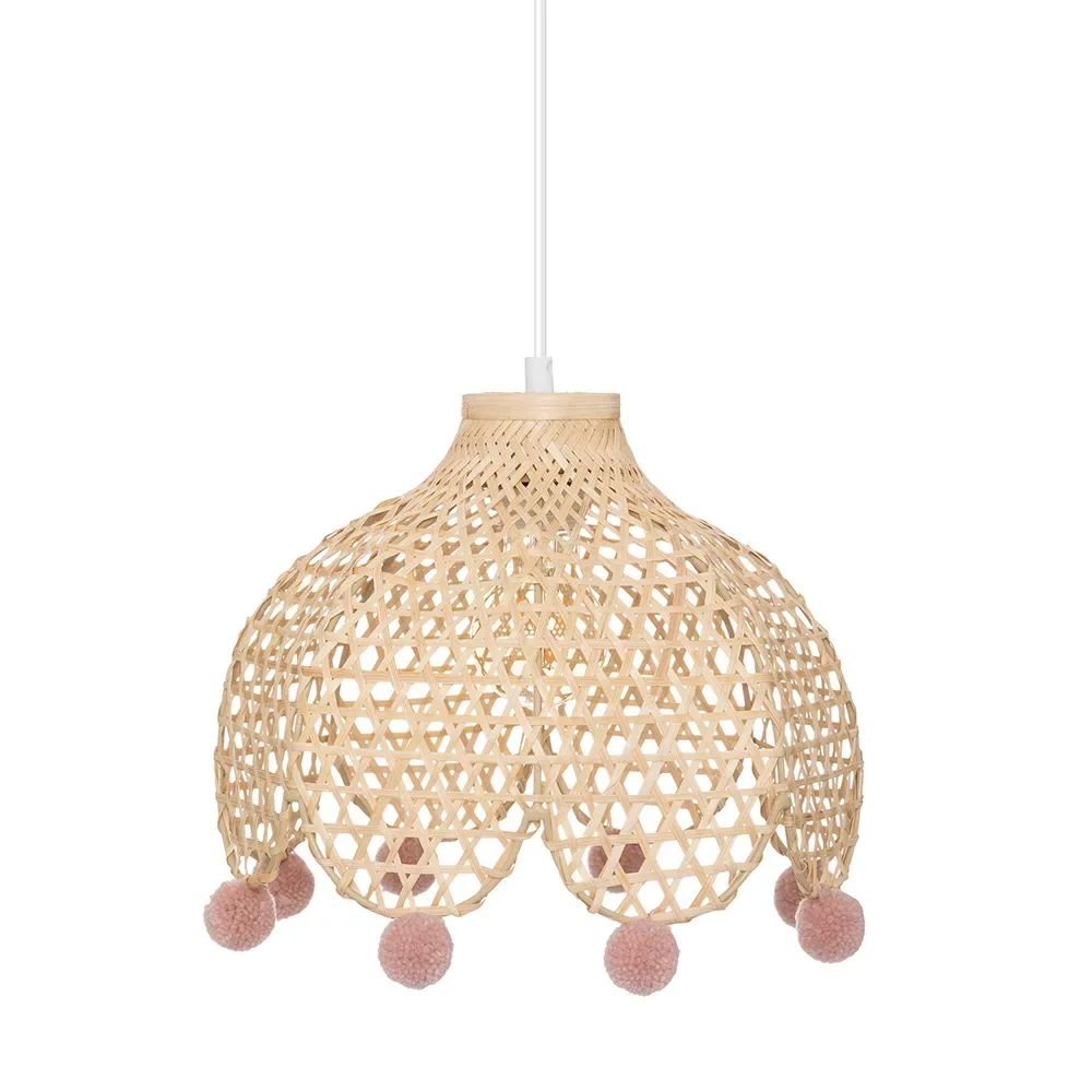 Plafonnier Campagne Bamboo Beige One Size - Atmosphera - FashionsVida