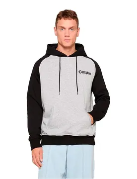 Mister Sweat à Capuche Compton Heather Grey / Black S