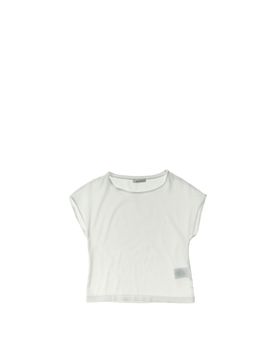 T-shirt girocollo BIANCO S